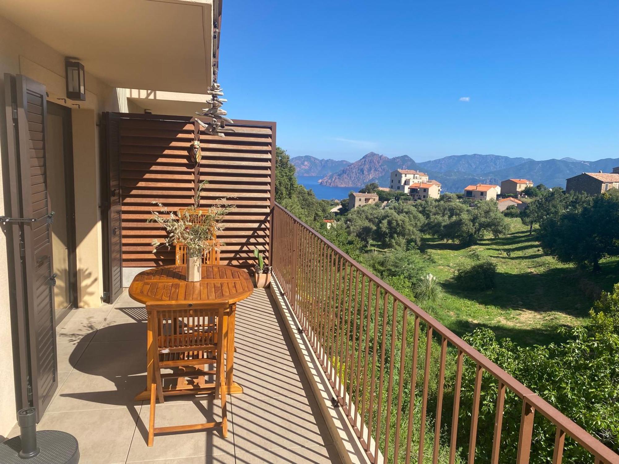 Piana - Vue Mer Et Village Bagian luar foto